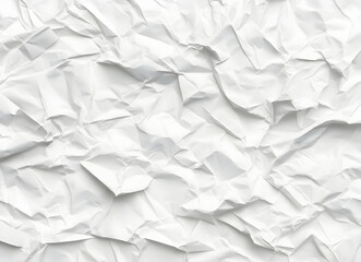 Obraz premium Abstract Crumpled White Paper Texture Background