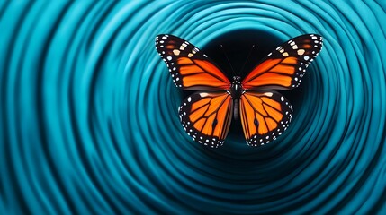 Obraz premium Butterfly Emerging from Cocoon - Abstract Depiction of Personal Transformation