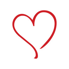 Red Heart Vector – Love and Romance Icon for Valentine’s Day, Wedding, and Romantic Design Elements