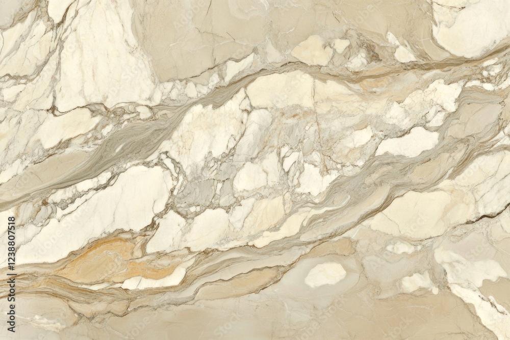 Poster close-up view of a marble surface with brown and white colors
