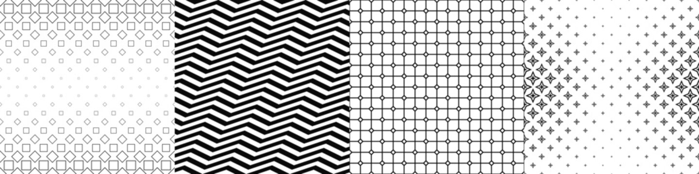 Black and white pattern collection
