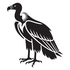 Powerful Silhouette of a Vulture