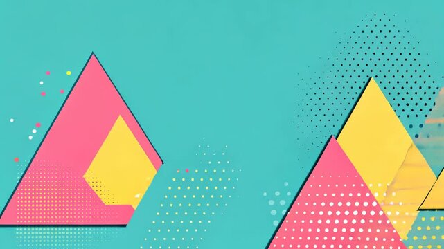 Colorful 3D Pyramid Vector Design 