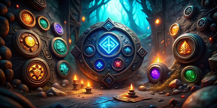 Fantasy RPG UI Pack: Low Light Magical Interface Elements