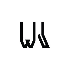 WJ monogram logo design letter text name symbol monochrome logotype alphabet character simple logo
