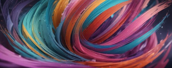Fototapeta premium Swirling colors in abstract textured background with soft lens effect, abstract, art