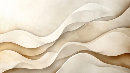 Abstract Beige and Brown Wave Background