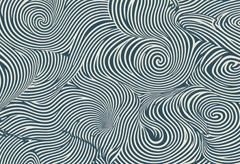 Fototapeta premium Abstract Swirling Lines Pattern Design Illustration