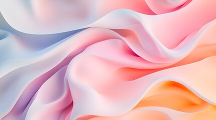 Obraz premium Ethereal 3D Smoke-like Tendrils in Luminous Colors Flowing Across the Screen for a Captivating