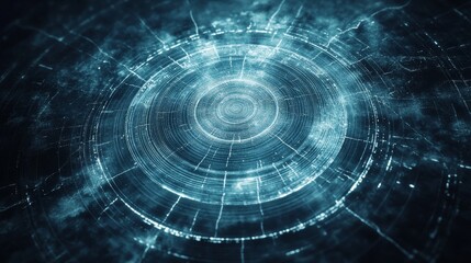 Fototapeta premium Technology driven circular data stream