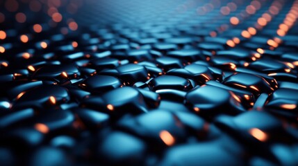 Obraz premium Abstract dark blue metallic texture.