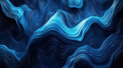Obraz premium Elegant abstract background, flowing blue light trails, motion blur effect
