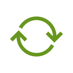 Recycle icon symbol vector. Recycling and rotation arrow icon pack