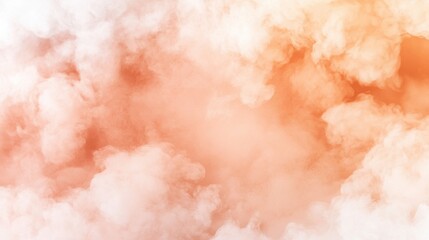 Obraz premium A soft and radiant explosion of warm peach, coral, and gold powder, resembling the colors of a breathtaking sunset