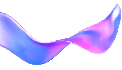 A stylish 3D abstract fluid wave with smooth gradients and a dynamic shape. Ideal for modern design, digital branding, web backgrounds, and futuristic compositions. 