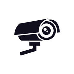 CCTV Security camera icon template design.