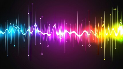 Vibrant Cosmic Waveforms Illustrating Linear Energy Flow Dynamics