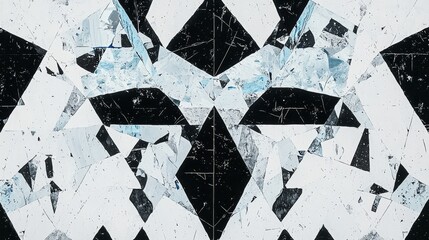 Striking Abstract Visualization of Metaphysical Concepts in Black and White
