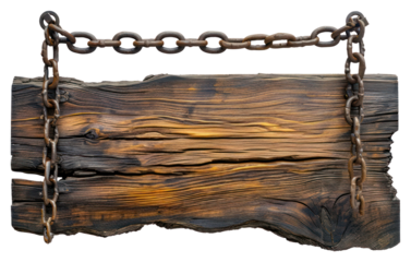 PNG Wooden sign chain old