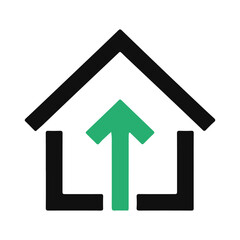 Home growth icon vector 1