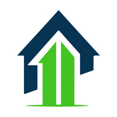 Home growth icon vector