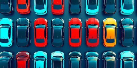 Ideal backdrop for promotional materials at a car dealership.