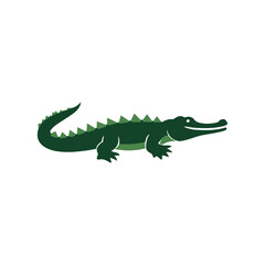 Minimal crocodile vector art