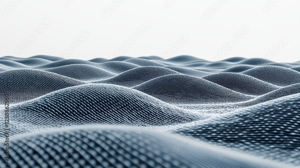 Poster wave-particle duality visual representation in abstract form