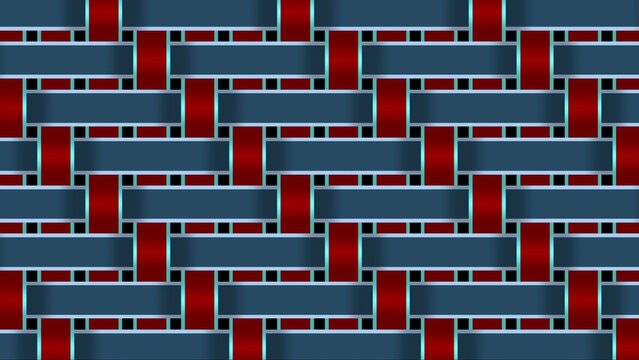 A bold abstract wallpaper featuring a seamless geometric pattern in steelblue and maroon tones. The striking color contrast and structured design create a modern and dynamic aesthetic