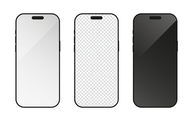 set of iphone's mockups