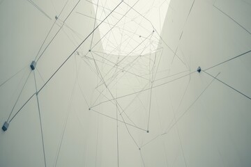 Abstract Geometric Structure of Lines and Nodes in Modern Space