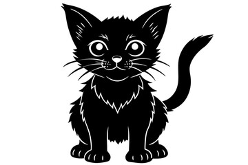 Lil Bub Silhouette Illustration - SVG, PNG, EPS, AI, PSD Files for Custom Cat Art