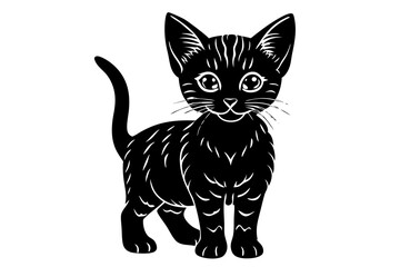 Lil Bub Silhouette Illustration - SVG, PNG, EPS, AI, PSD Files for Custom Cat Art