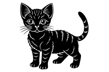 Lil Bub Silhouette Illustration - SVG, PNG, EPS, AI, PSD Files for Custom Cat Art