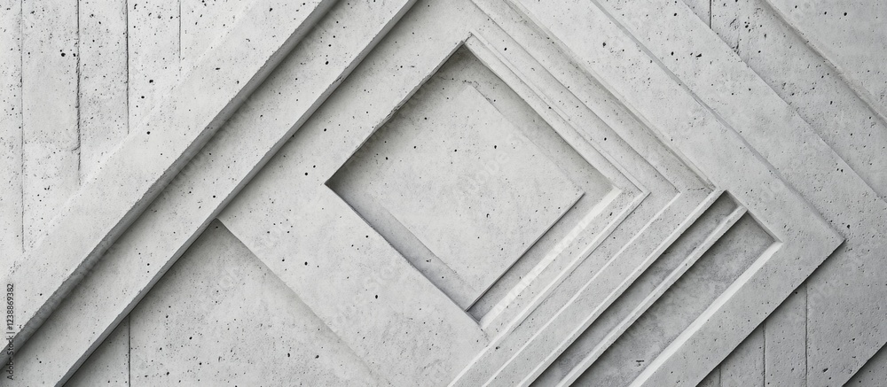Poster textured geometric concrete background with layered and overlapping rectangular shapes and copy spac