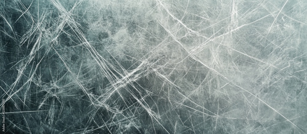 Poster frosted glass texture with scratches and streaks creating an abstract pattern suitable for backgroun