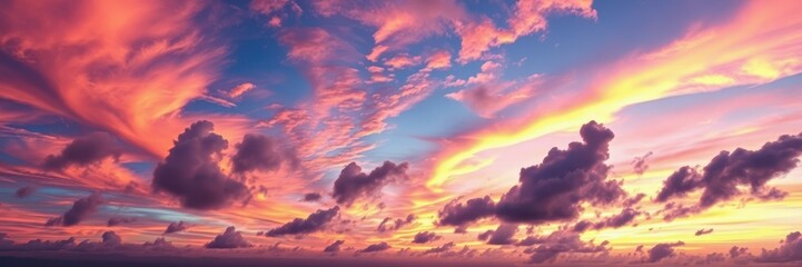 Obraz premium The image showcases a dramatic sunset