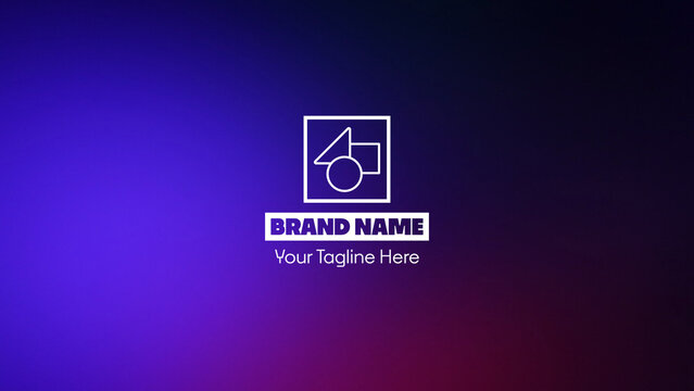 Logo Reveal with Brand Name Animation