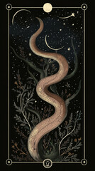 Fototapeta premium tarot illustrations in modern style