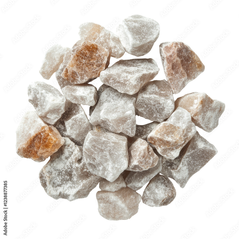 Poster a close-up image showcasing a diverse collection of himalayan pink salt crystals, exhibiting a range