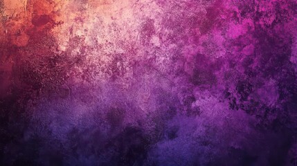 Obraz premium deep purple gradient abstract background with film grain texture, transitioning from ethereal light violet to rich dark purple, creating atmospheric depth