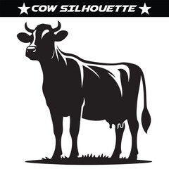 Cow silhouette vector illustration design.