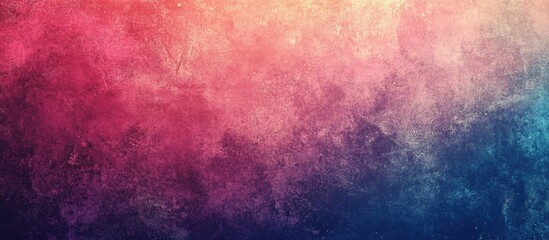 Fototapeta premium Colorful abstract textured background with gradient from pink to blue suitable for design projects Copy Space