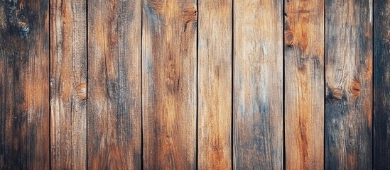 Naklejka premium Weathered wooden plank background with natural textures and variations