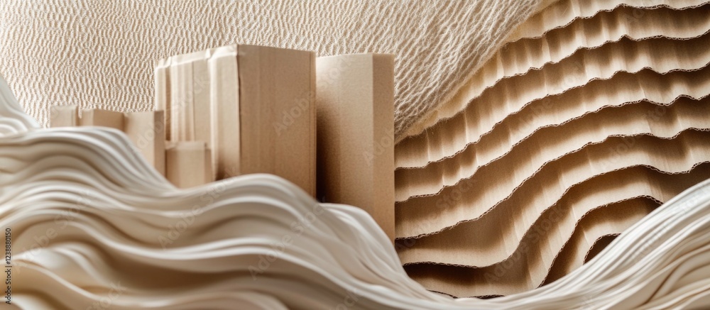 Poster abstract wooden structures with layered organic patterns in neutral tones for textured background wi