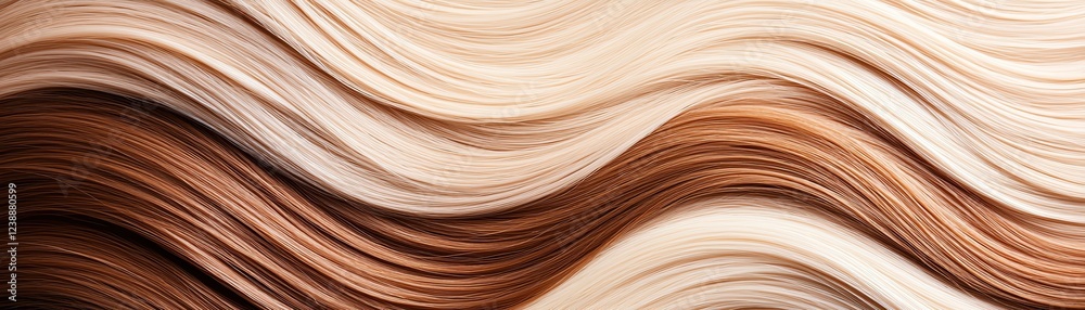 Poster abstract wave patterns in warm tones create a soothing and artistic visual effect.