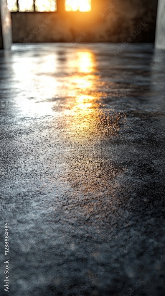 Leinwandbilder a smooth, glossy surface glistens under the warm glow of sunlight, creating mesmerizing reflections 