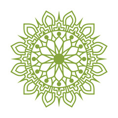 Luxury golden islamic mandala design