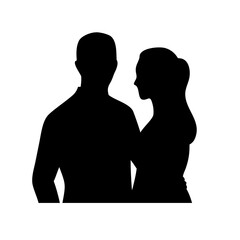 Silhouette of a couple embracing, symbolizing love and intimacy
