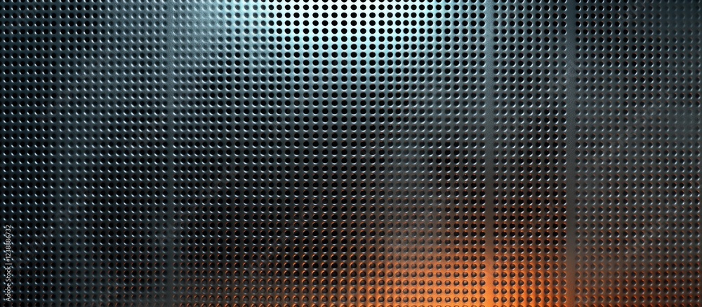 Poster abstract metallic grid texture pattern with gradient lighting effect